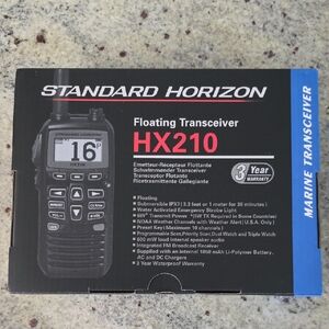 HX210 Floating Marine Transceiver - Black